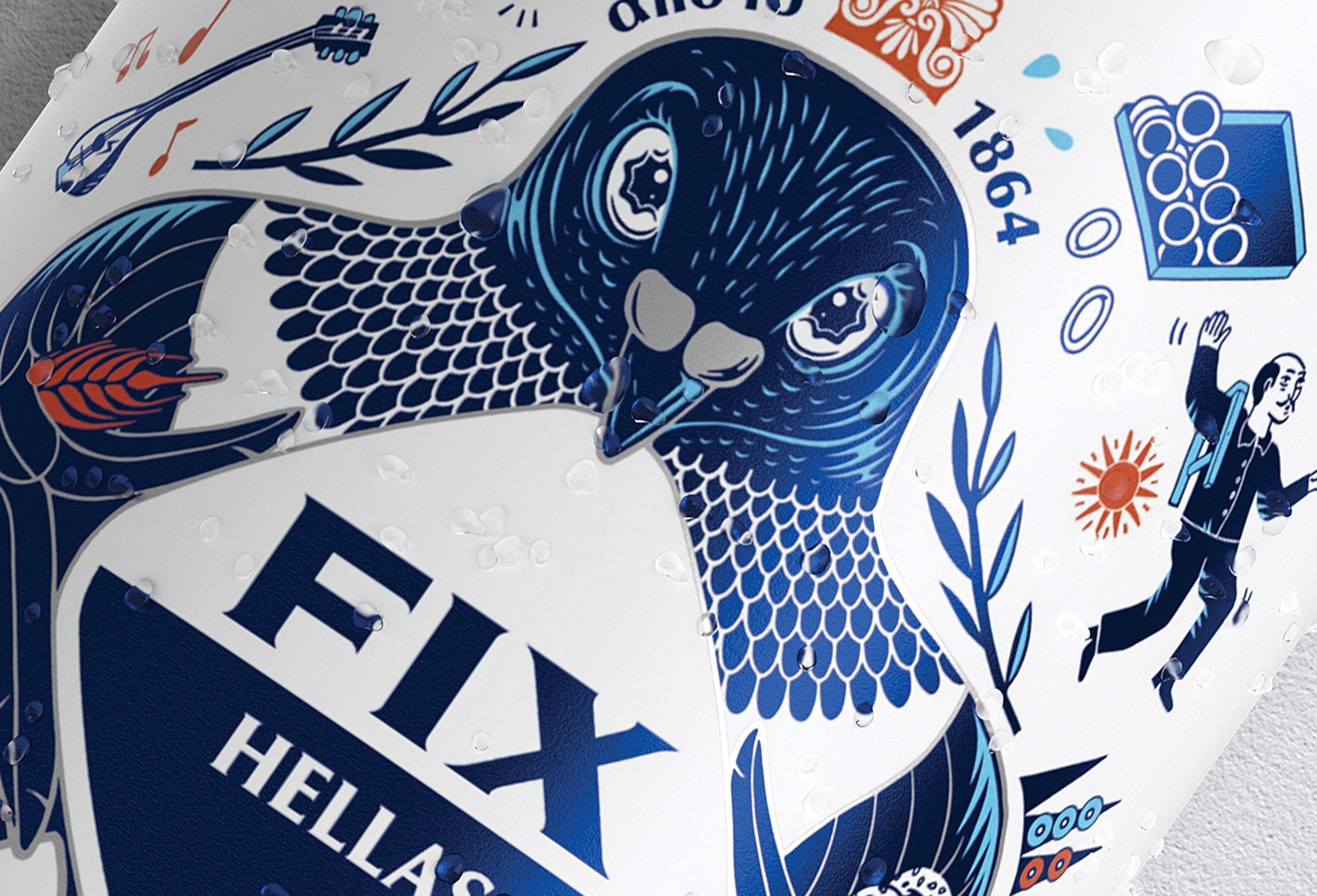 國(guó)際包裝設(shè)計(jì)分享：希臘啤酒包裝設(shè)計(jì) FIX HELLAS，充滿地域特色