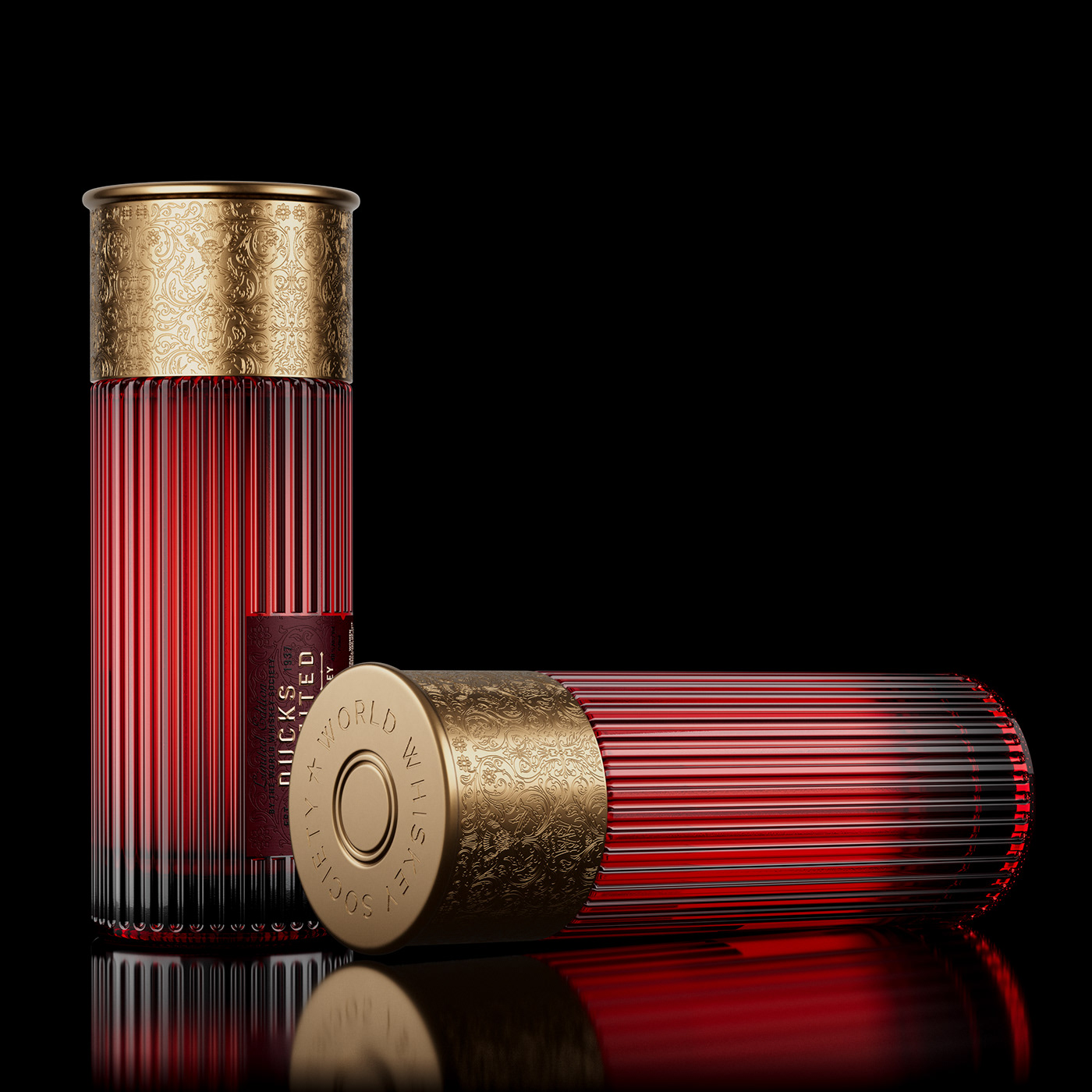 由 Think Bold Studio 精心打造的 Ducks Unlimited Shotgun shell 酒瓶設(shè)計(jì)及包裝設(shè)計(jì)。