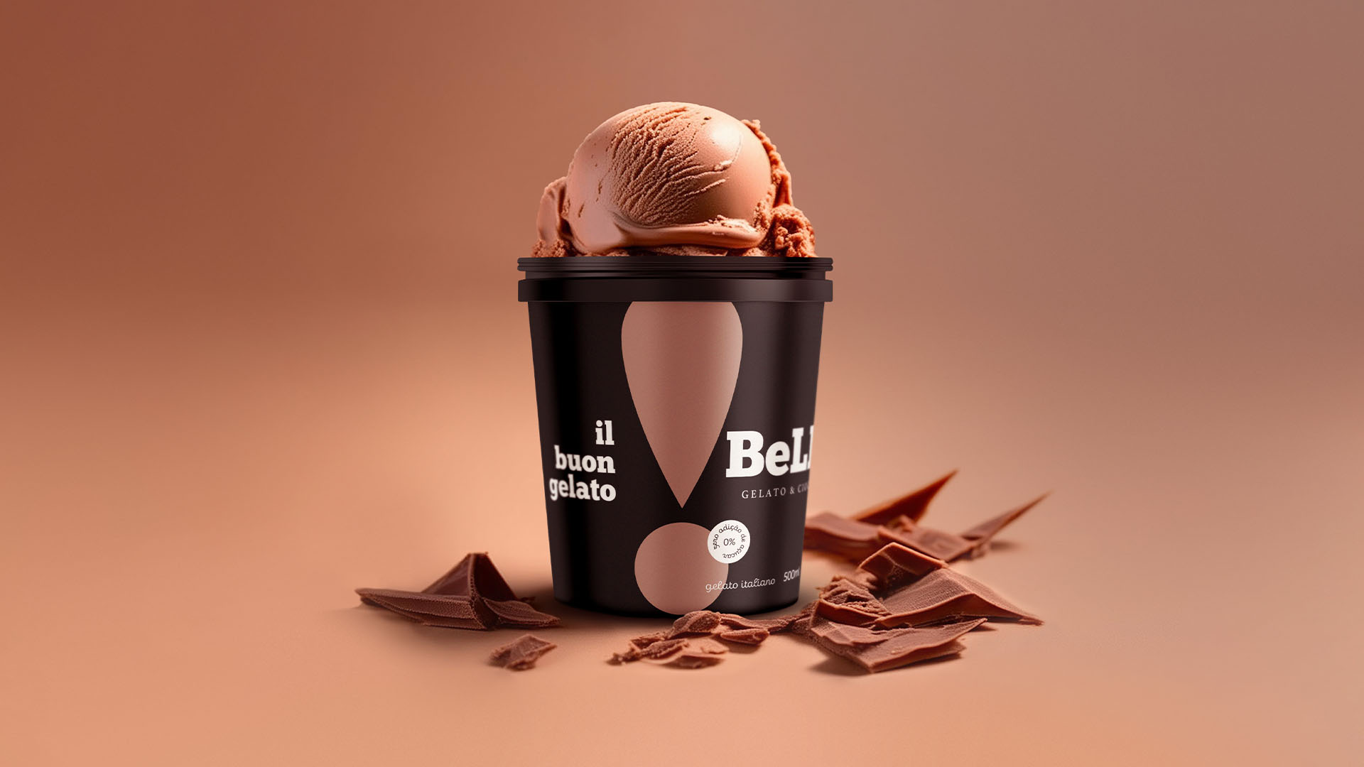 IH9設(shè)計機(jī)構(gòu)為Bello Gelato設(shè)計冰淇淋包裝設(shè)計