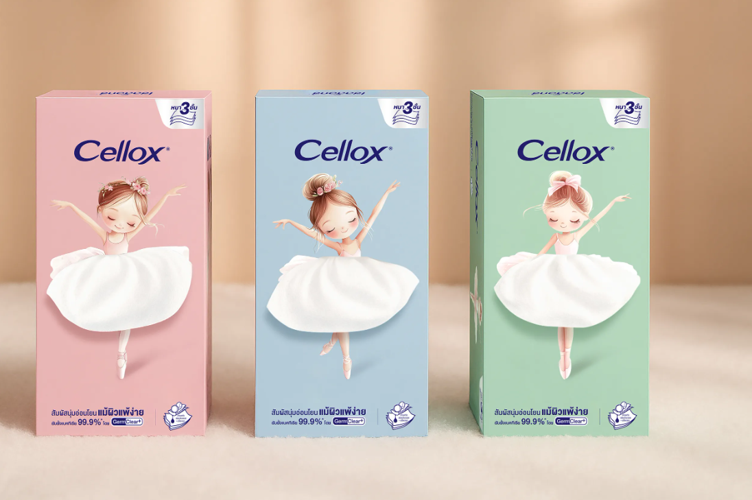 Cellox紙巾包裝設(shè)計欣賞